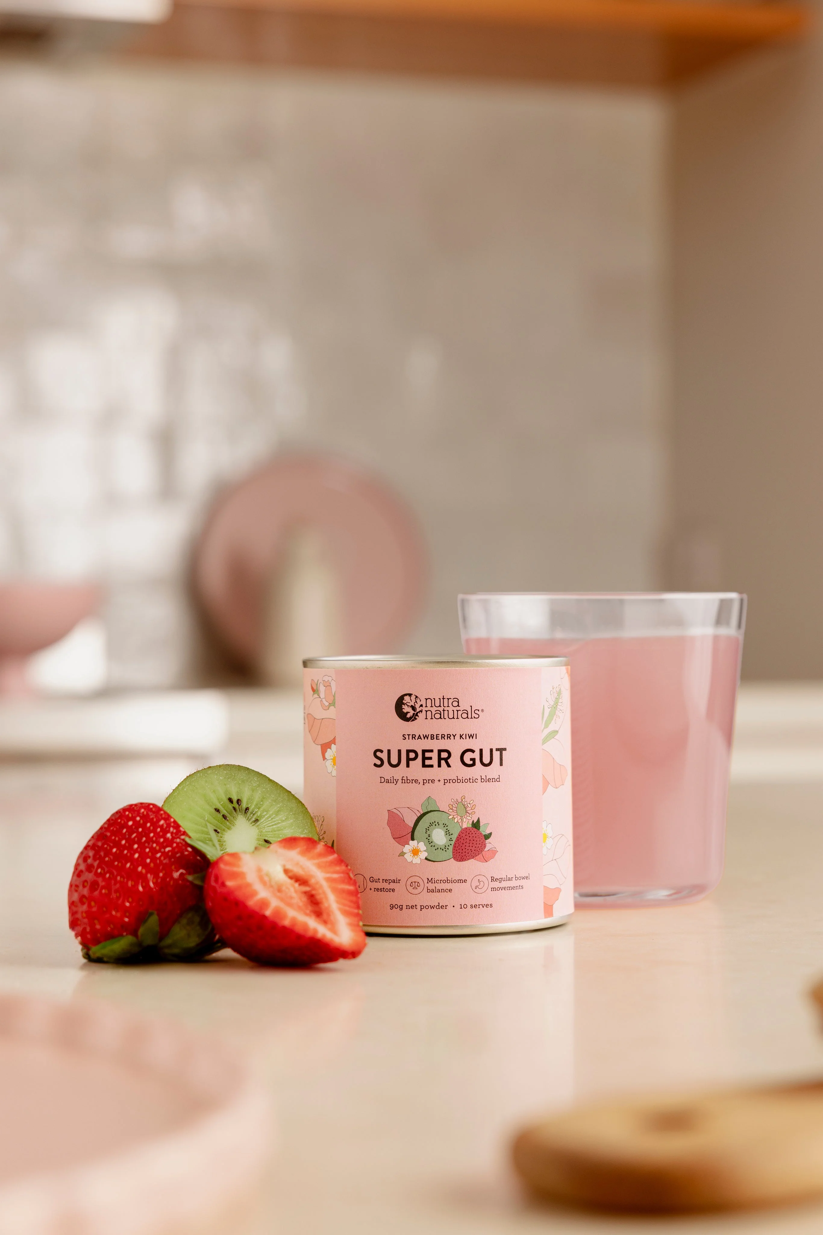 Nutra Naturals Super Gut - Strawberry Kiwi 225g - Image 4
