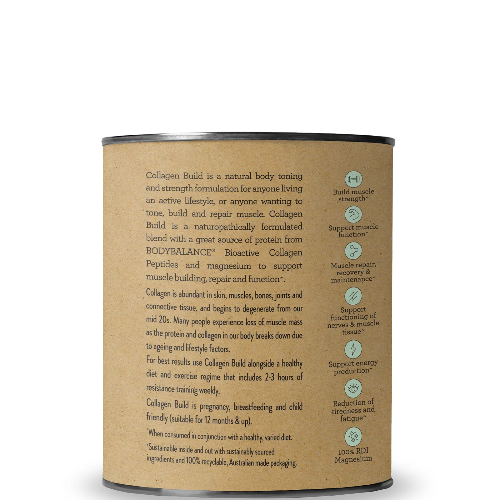 Nutra Naturals Collagen Build - Unflavoured 225g - Image 2