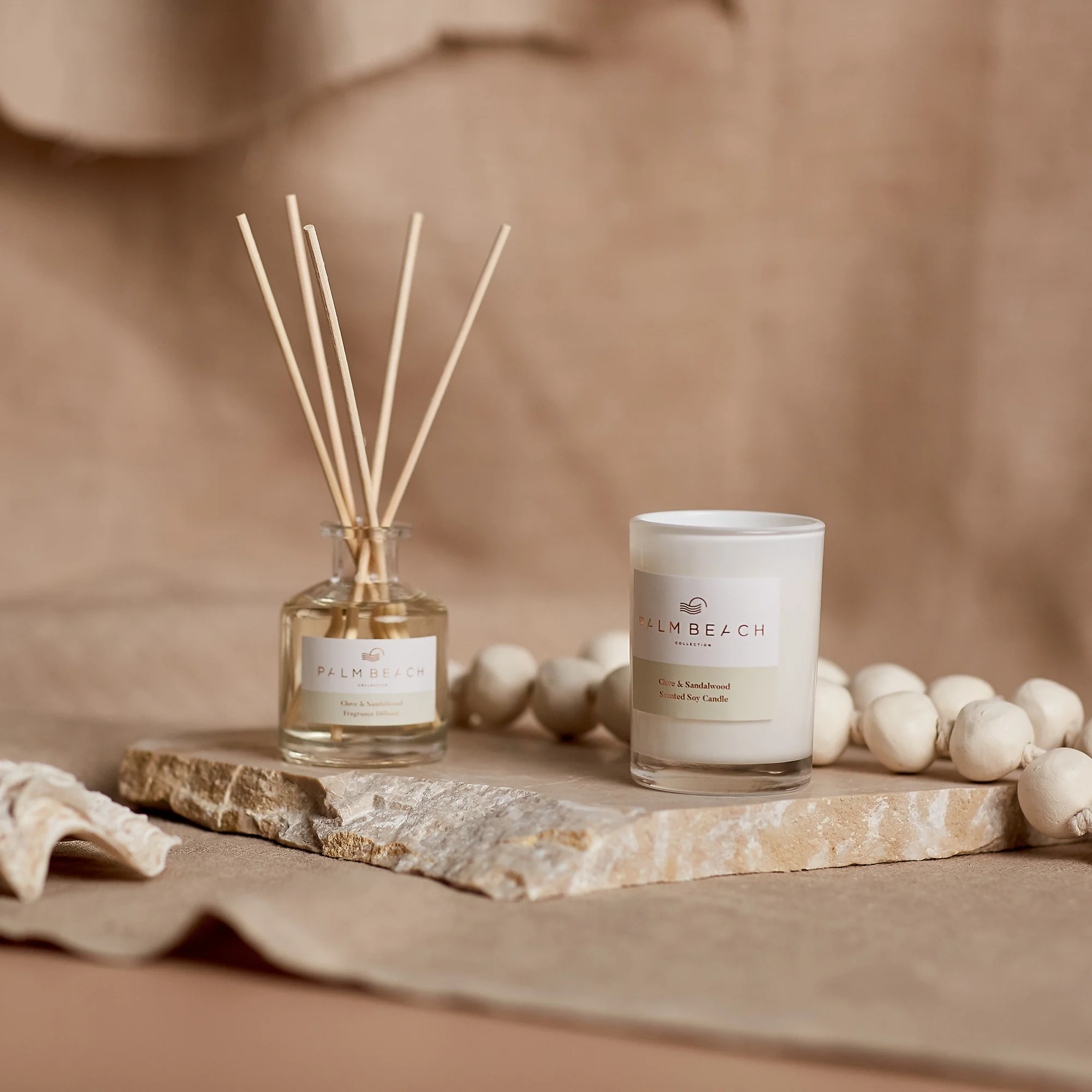 Palm Beach Collection Clove and Sandalwood Mini Fragrance Diffuser 50ml - Image 2