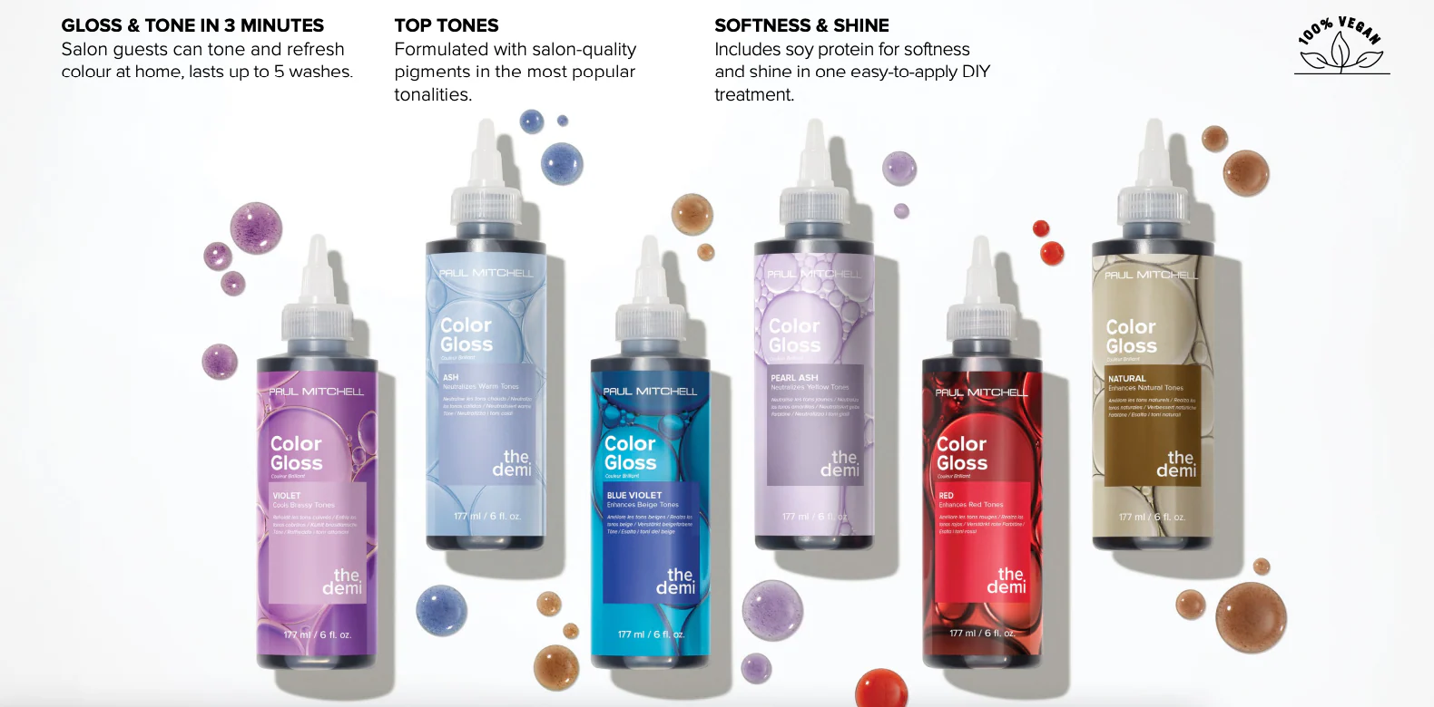 Paul Mitchell The Demi Color Gloss- Blue Violet 177ml - Image 7