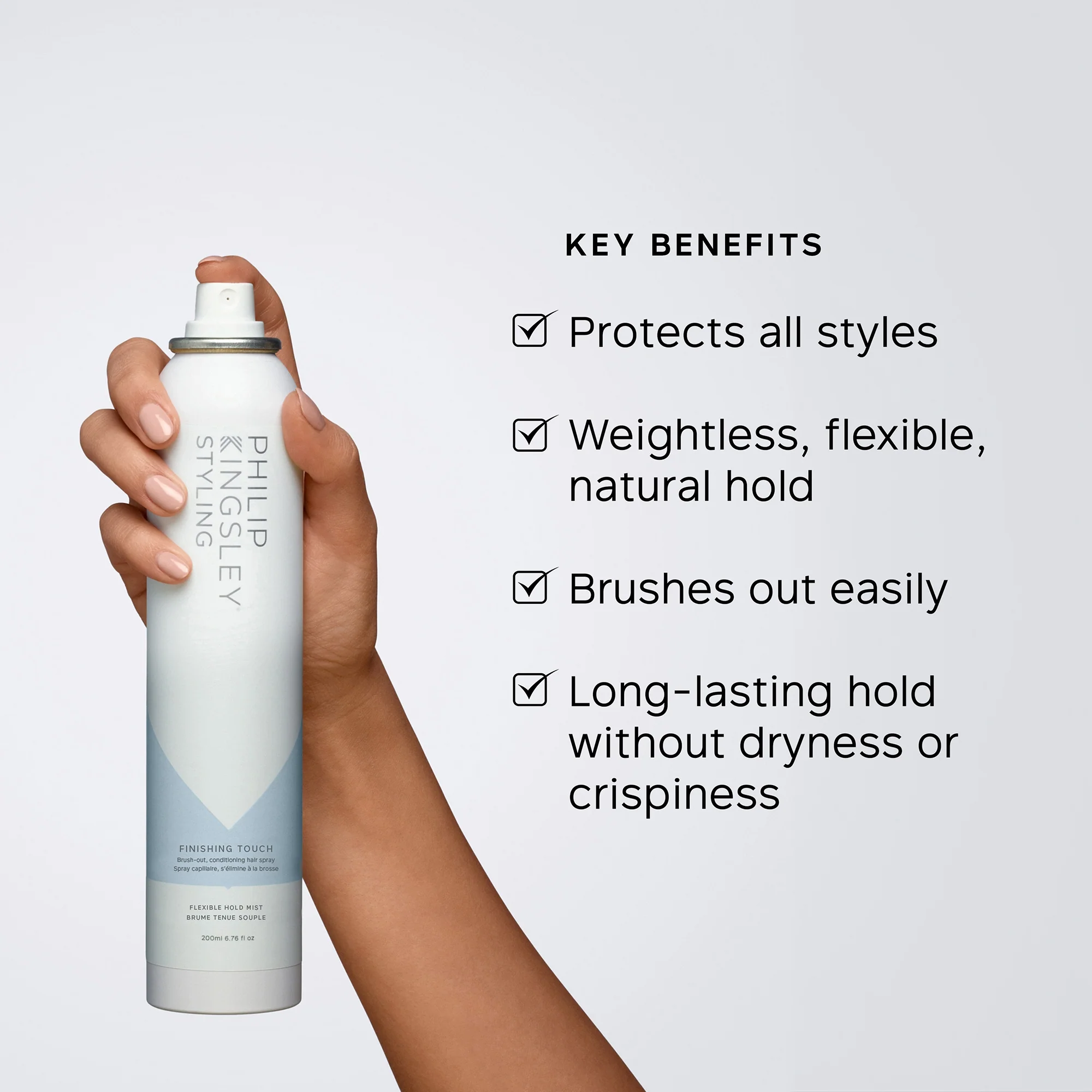 Philip Kingsley Finishing Touch Flexible Hold Hair Mist 200ml - Image 3