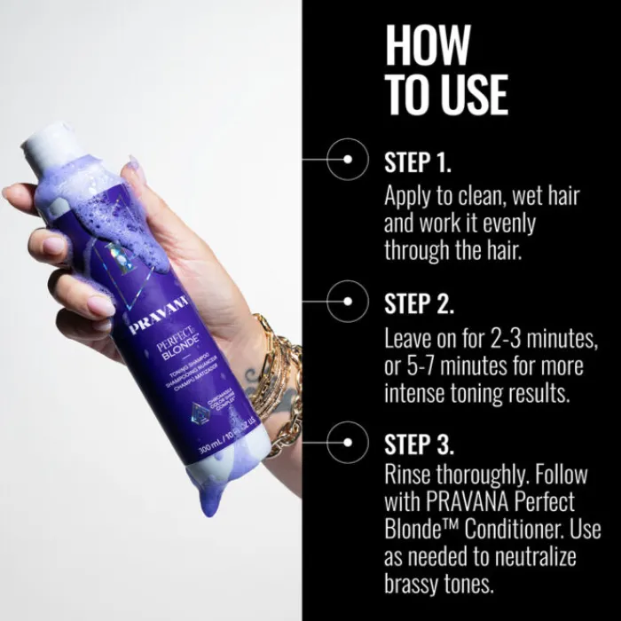 Pravana Perfect Blonde Shampoo 300ml - Image 3