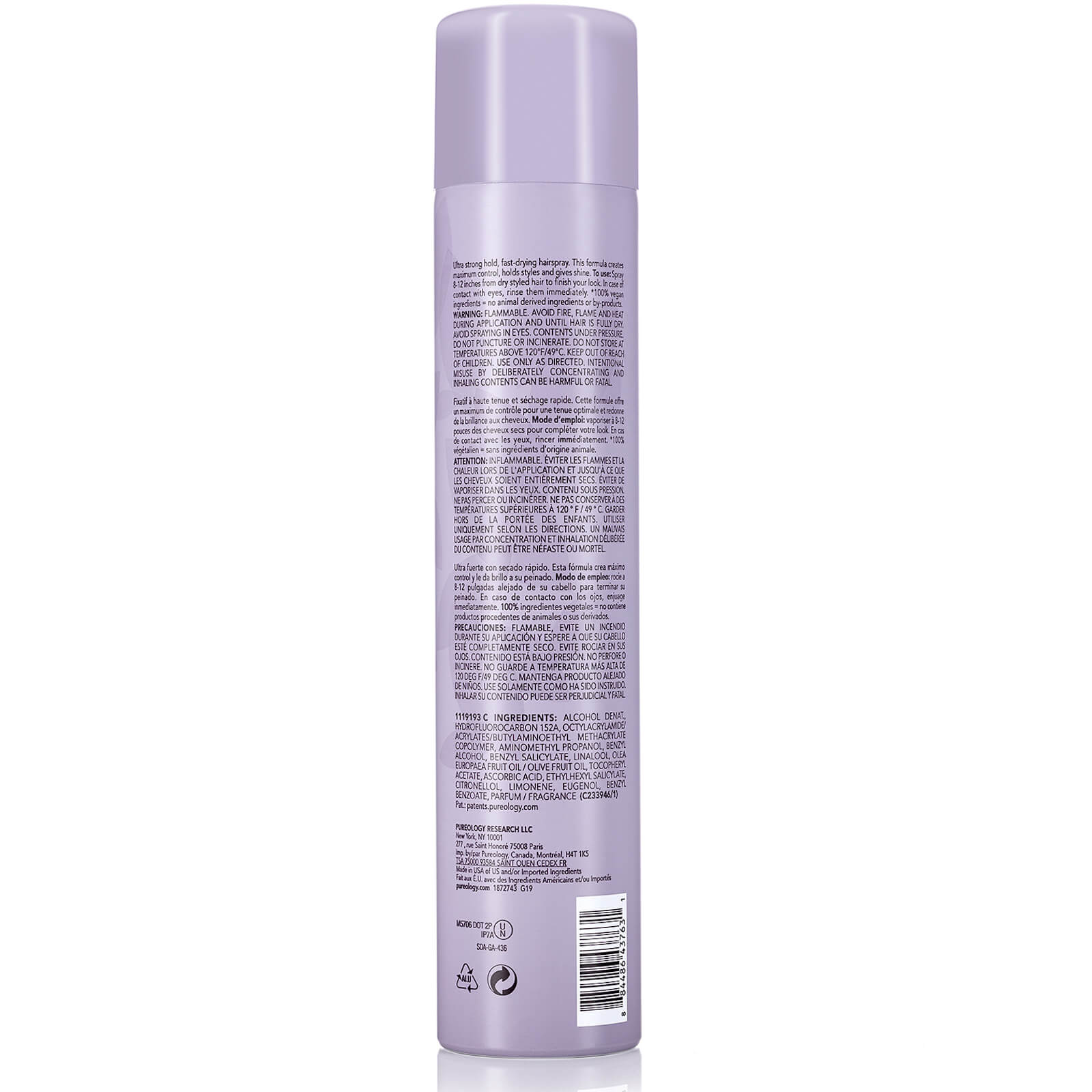 Pureology Style and Protect Lock it Down Hairspray 312g - Image 2