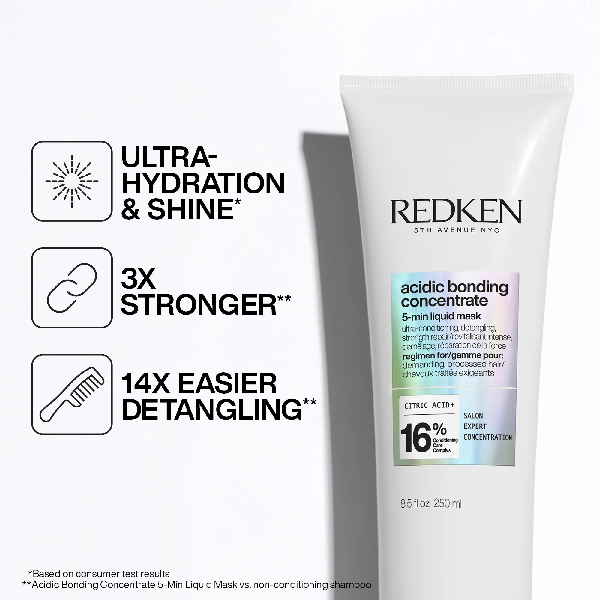 Redken Acidic Bonding Concentrate Liquid 5-minute mask 250ml - Image 3