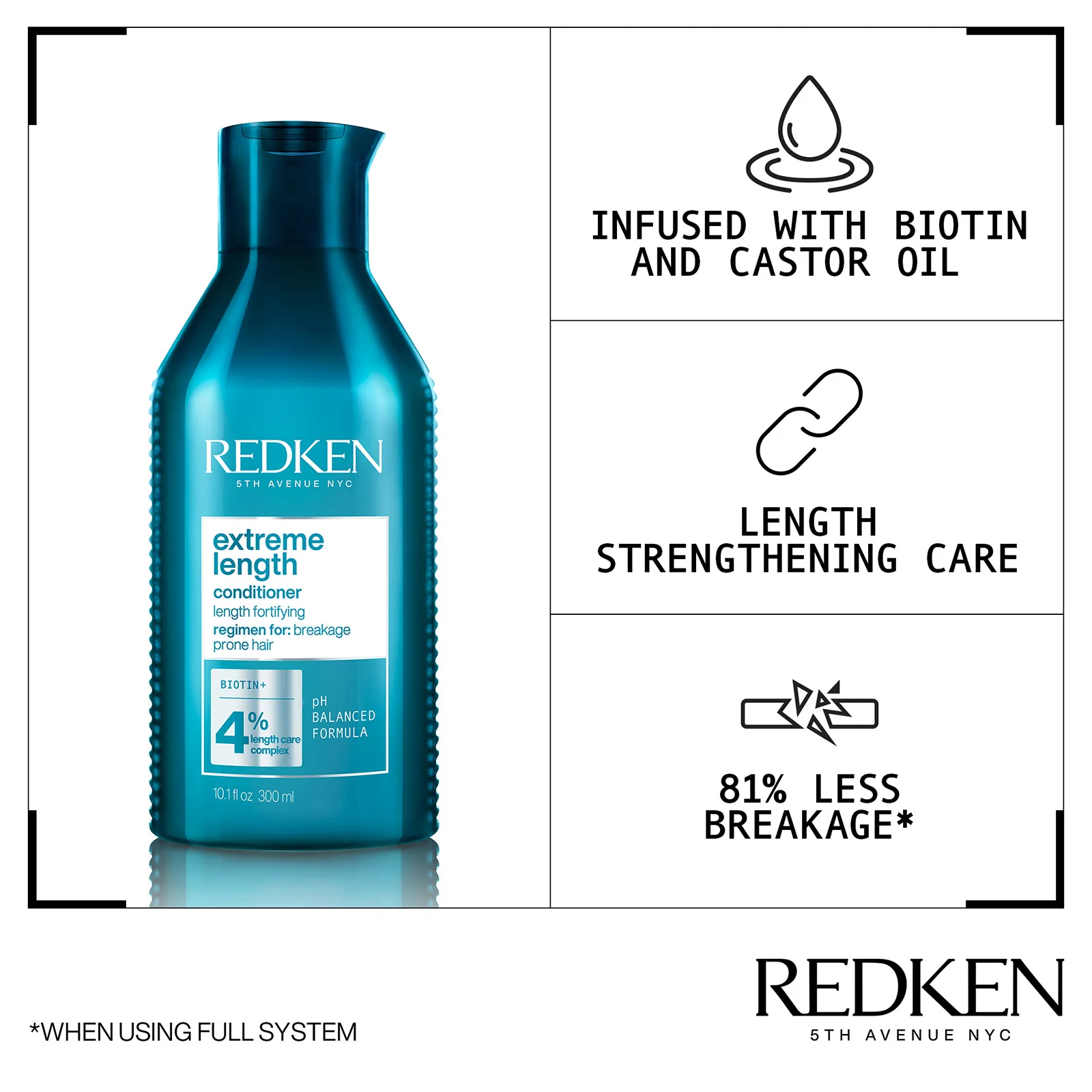 Redken Extreme Length Conditioner 300ml - Image 2