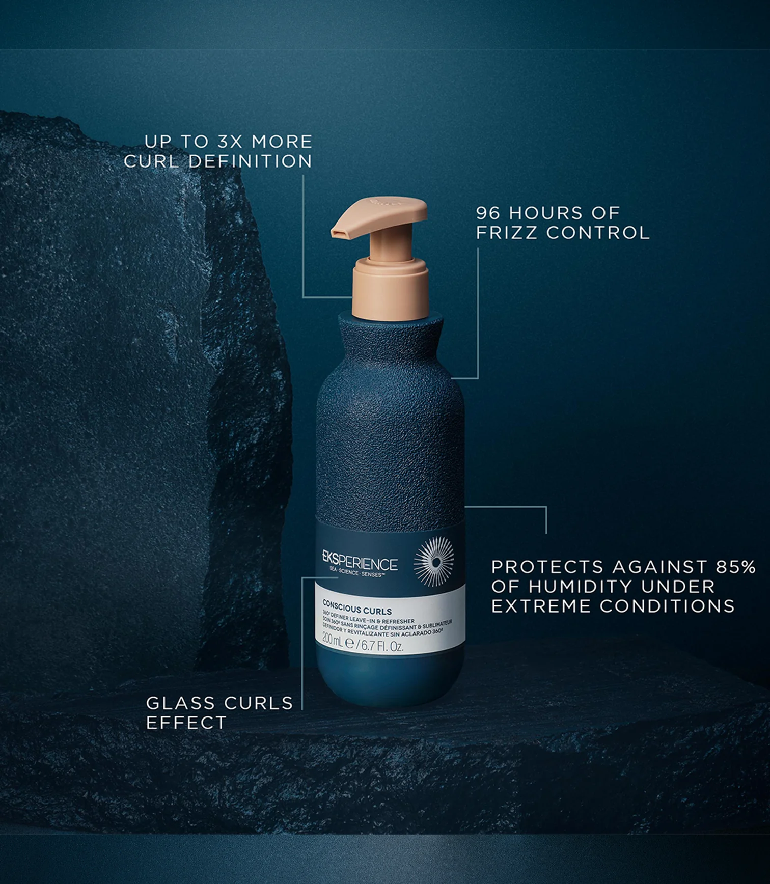 Revlon Professional Eksperience Conscious Curl Definer Leave-In and Refresher Gel Cream 200ml - Image 3