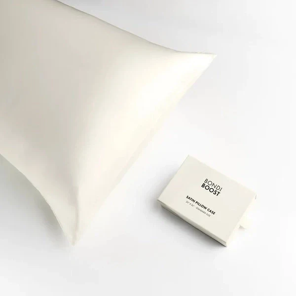 Bondi Boost Satin Pillowcase IVORY (Standard Size)