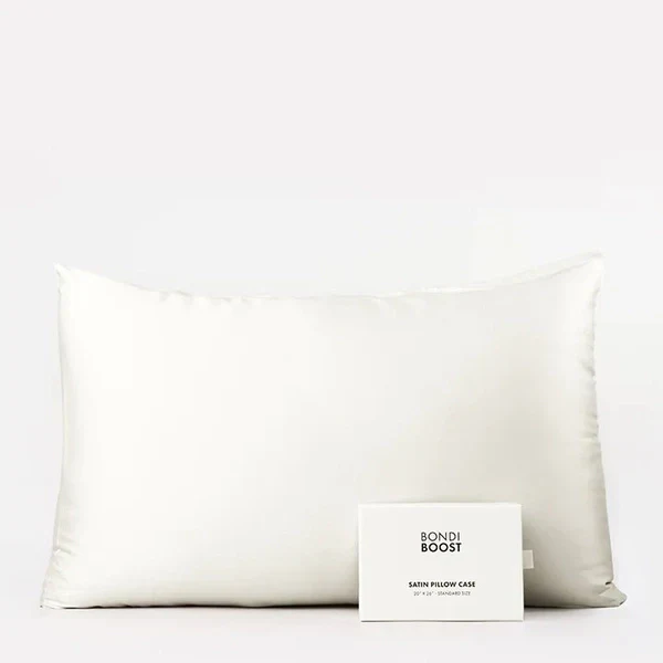 Bondi Boost Satin Pillowcase IVORY (Standard Size) - Image 2