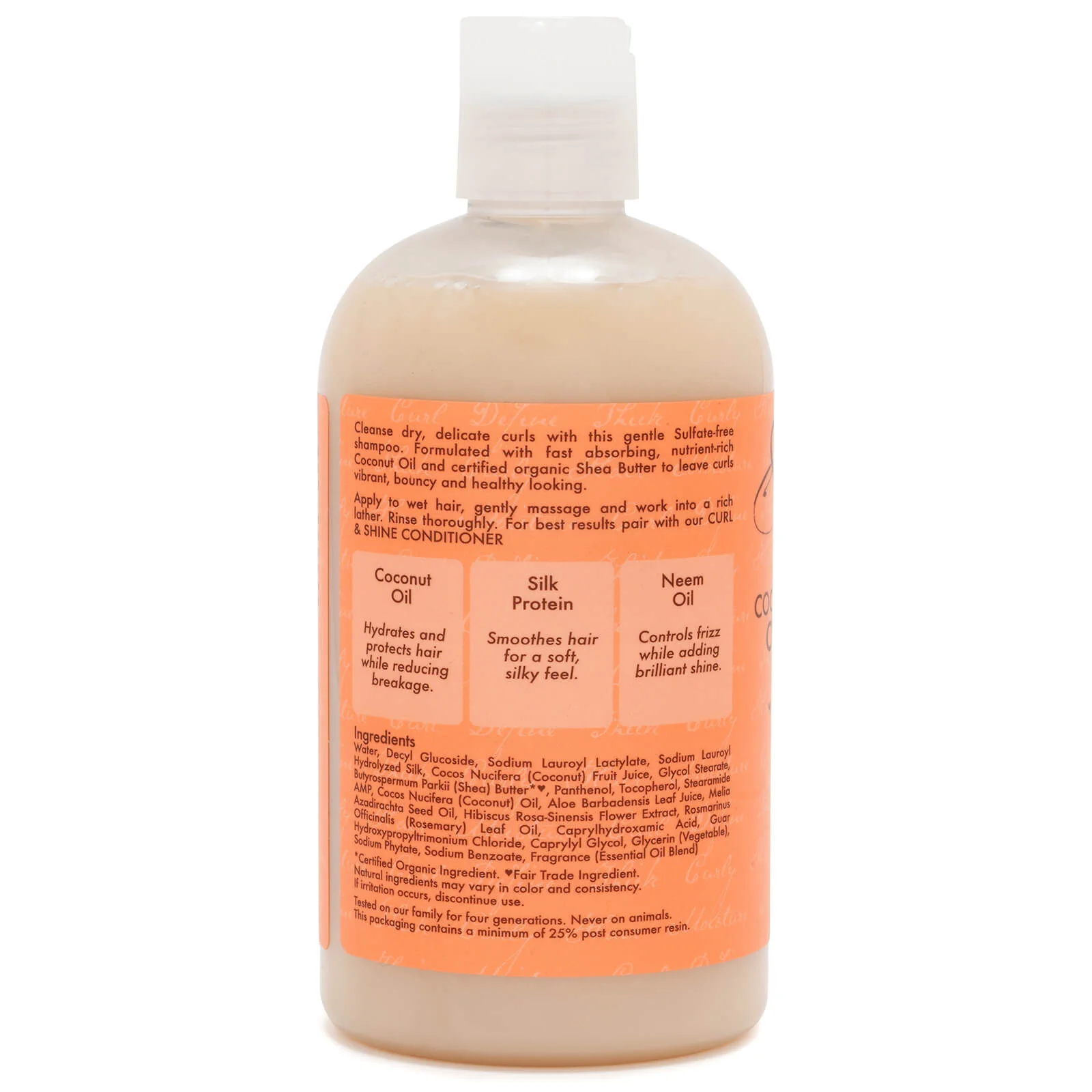 SheaMoisture Coconut & Hibiscus Curl & Shine Shampoo 384ml - Image 2