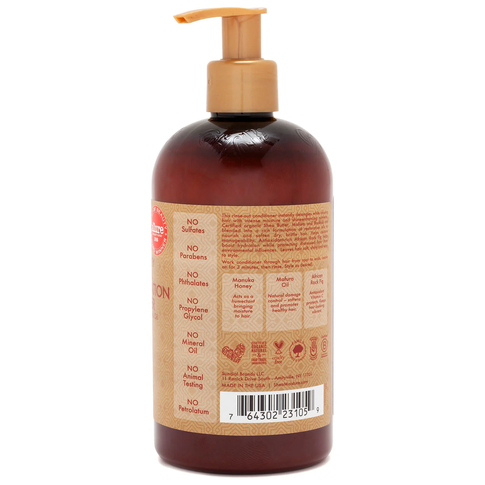 SheaMoisture Manuka Honey & Mafura Oil Intensive Hydration Conditioner 384ml - Image 3