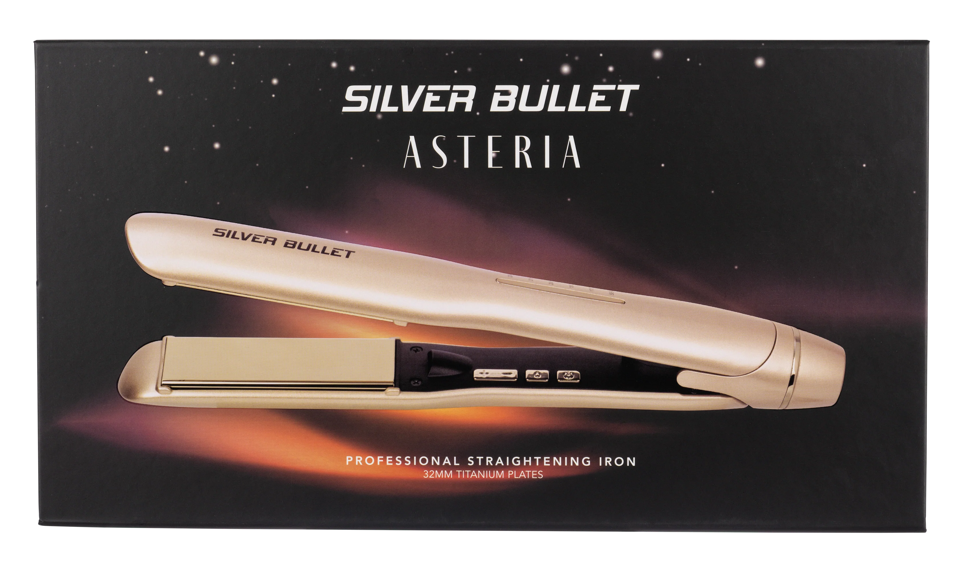 Silver Bullet Asteria Ionic Titanium 32mm Hair Straightener - Champagne - Image 4