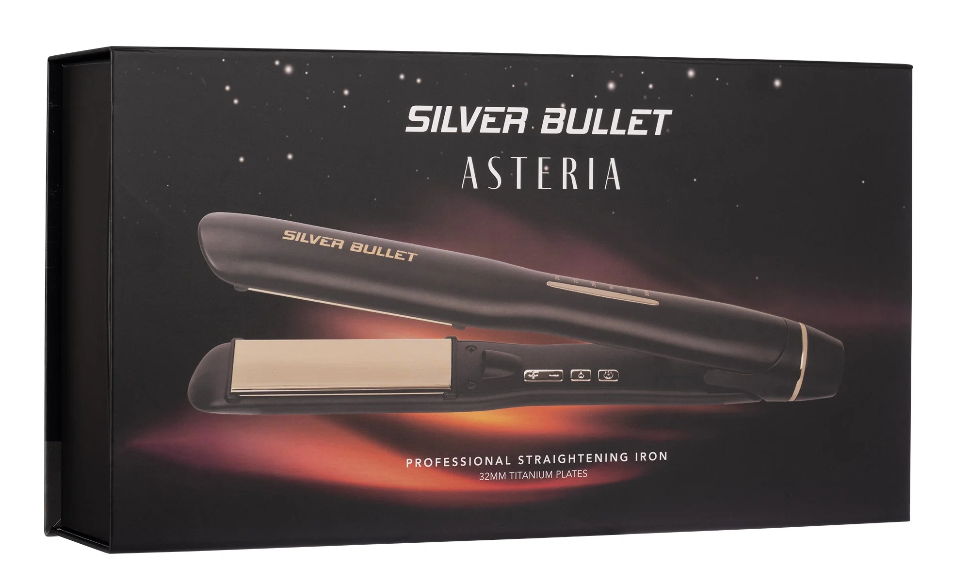 Silver Bullet Asteria Ionic Titanium Hair Straightener 32mm - Black - Image 3