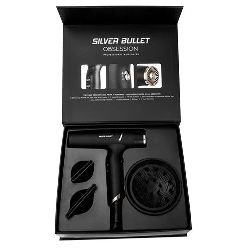Silver Bullet Obsession Hair Dryer - Black - Image 4