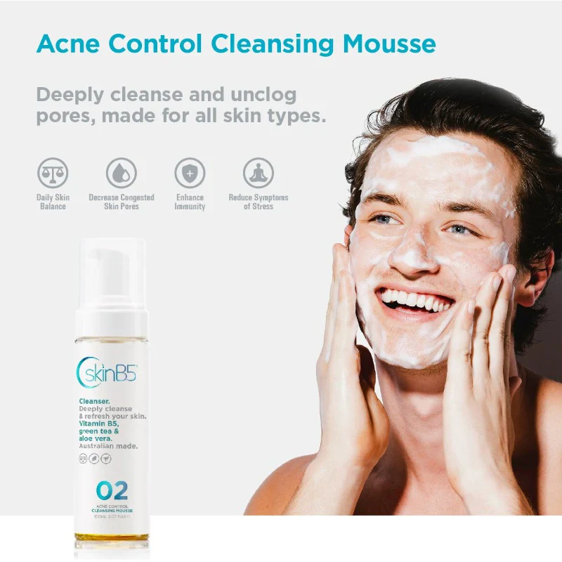 SkinB5 Acne Control Cleansing Mousse 150ml - Image 4