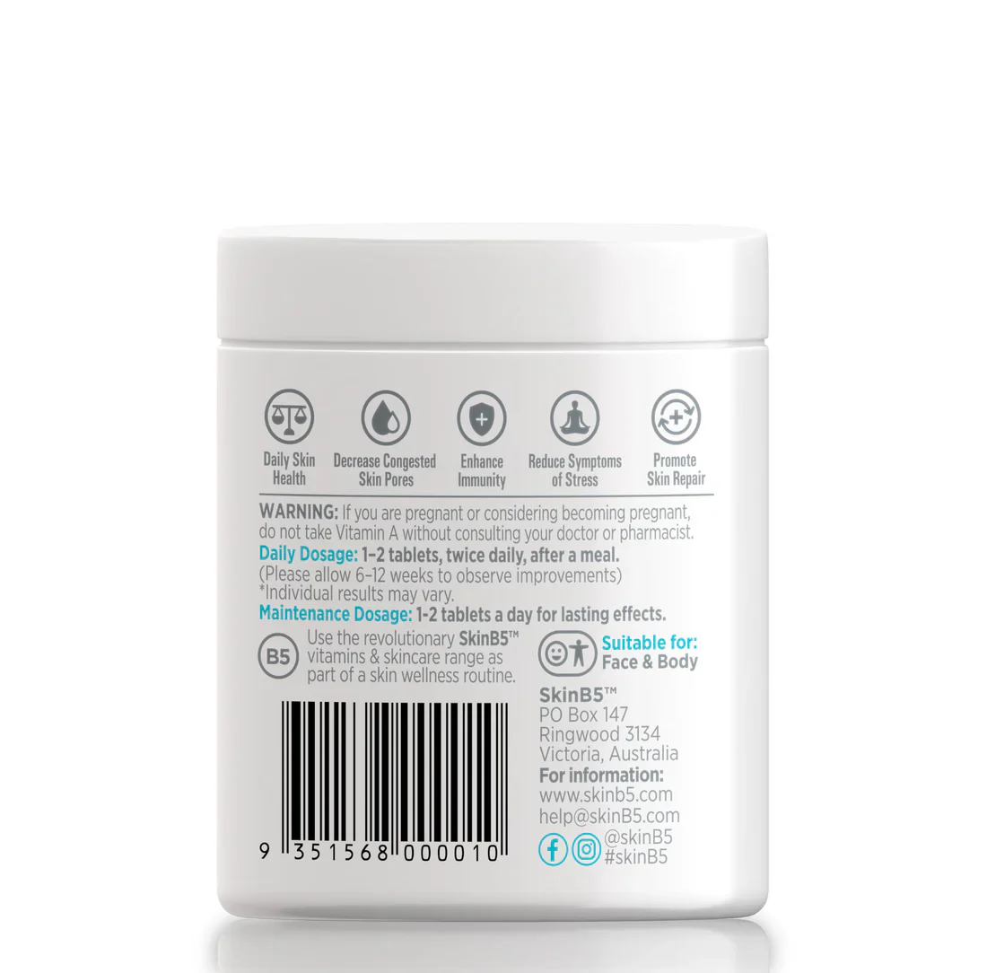 SkinB5 Extra Strength Acne Control Tablets x 60 - Image 2