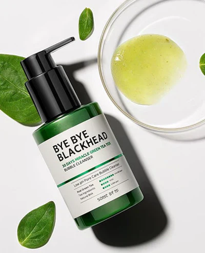 SOME BY MI Miracle Bye Bye 30 Days Blackhead Miracle Green Tea Tox Bubble Cleanser 120g - Image 3