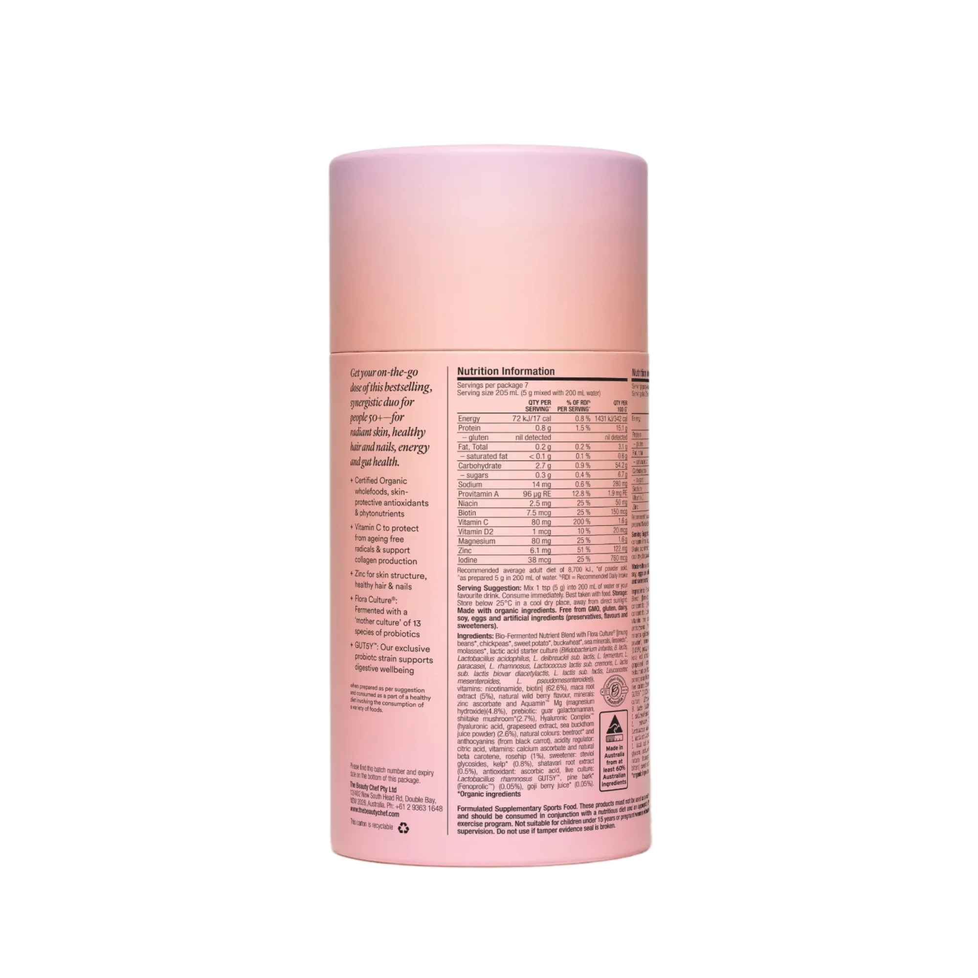 The Beauty Chef Glow Ageless + Collagen Boost Sachets 7 x 5 g + 7 x 15 mL - Image 4