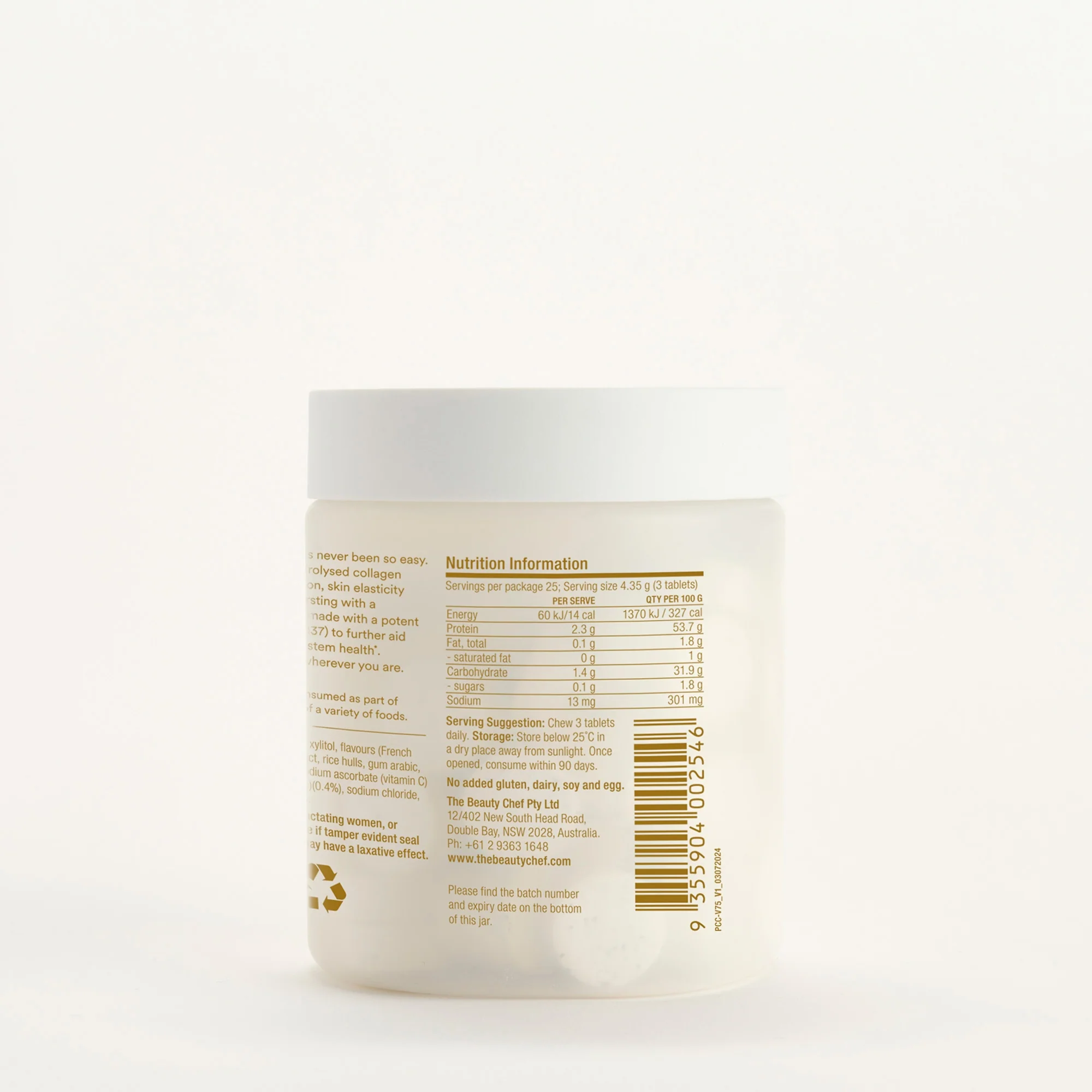 The Beauty Chef PLUMPERS Collagen Chewables Vanilla Bean 109g - Image 2