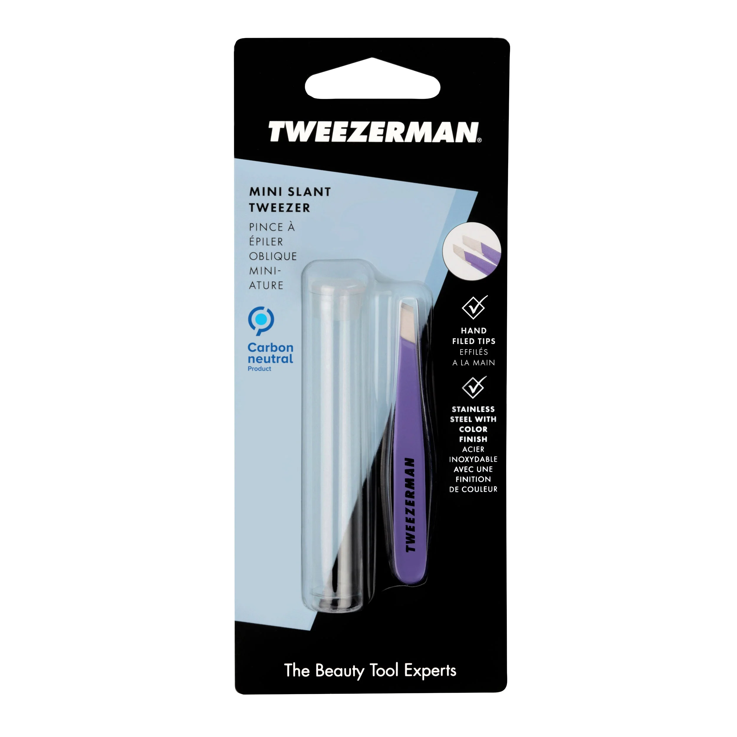 Tweezerman Mini Slant Tweezer Blooming Lilac - Image 4