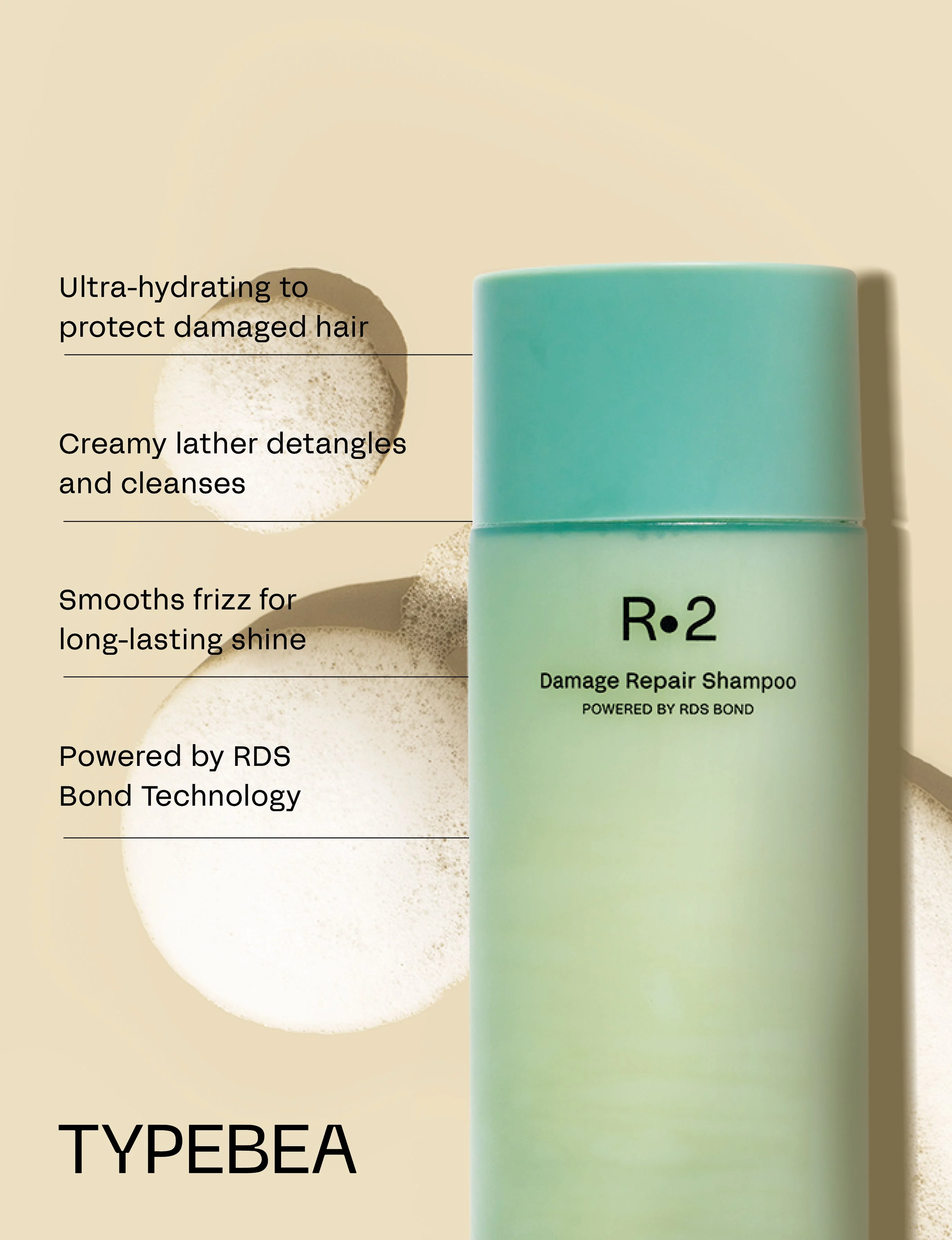 TYPEBEA R.2 Damage Repair Shampoo 250ml - Image 2
