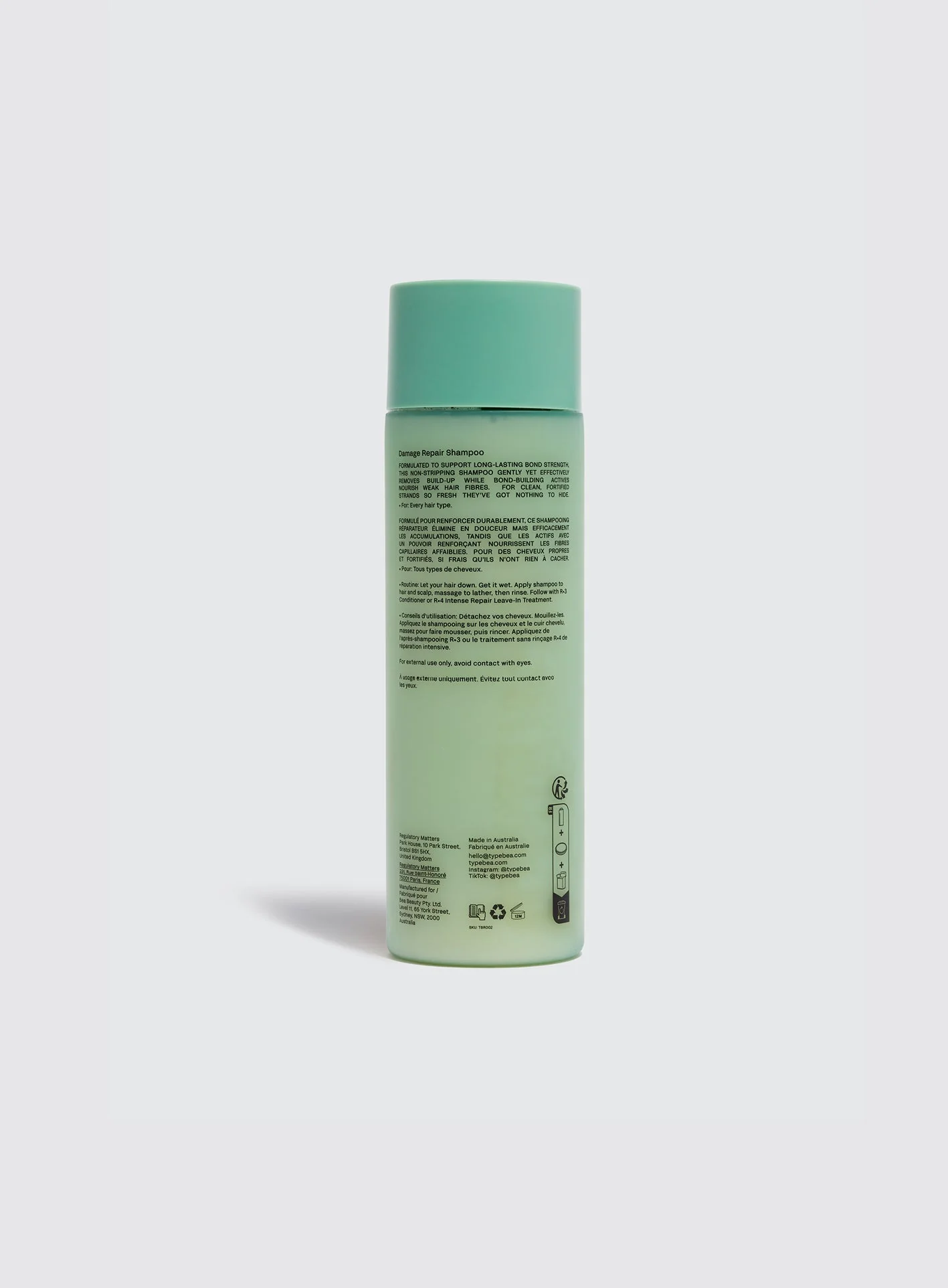 TYPEBEA R.2 Damage Repair Shampoo 250ml - Image 5