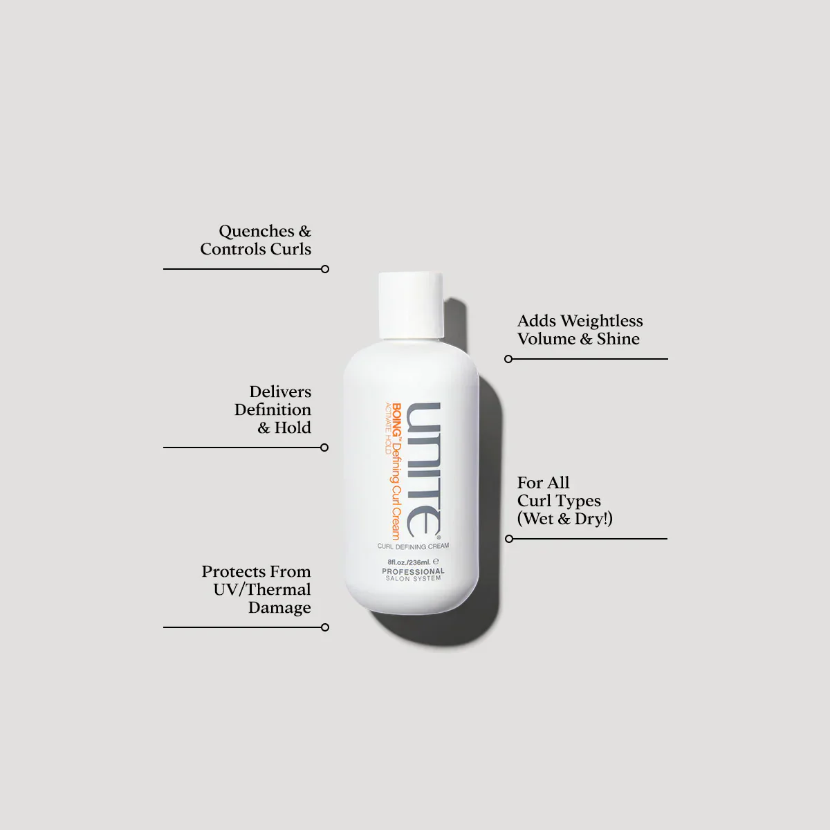 Unite Boing Defining Curl Cream Activate Hold 236ml - Image 2