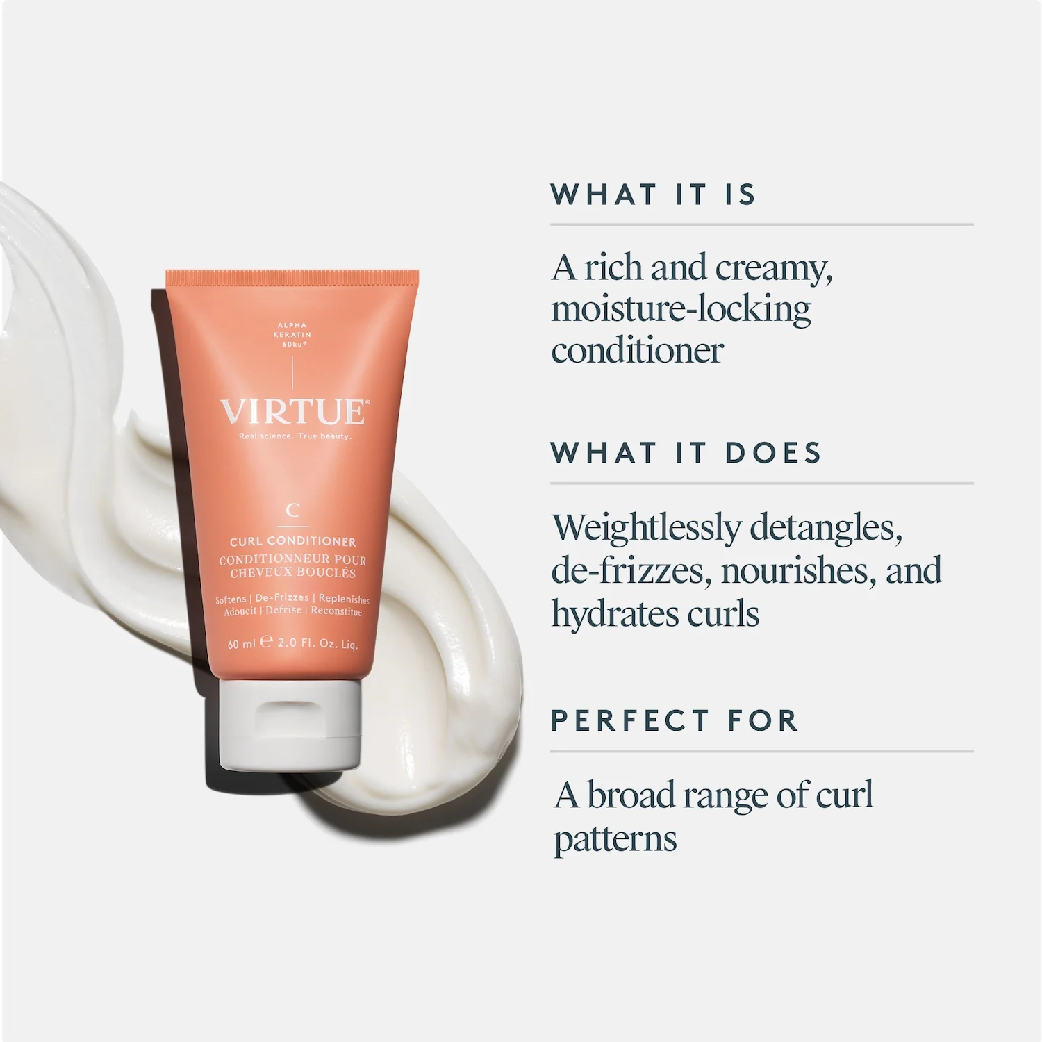 Virtue Curl Conditioner 60ml - Image 12