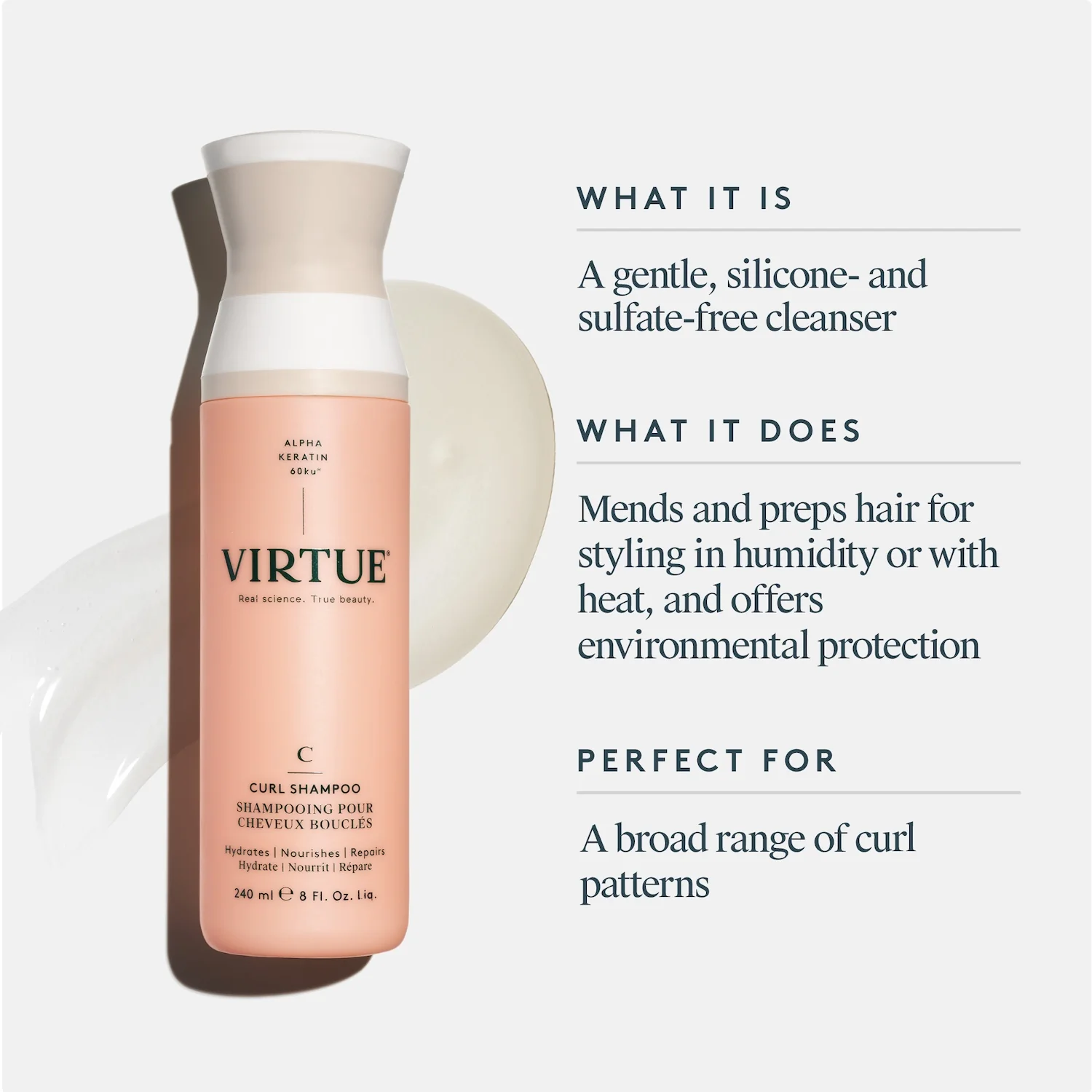 Virtue Curl Shampoo 240ml - Image 12