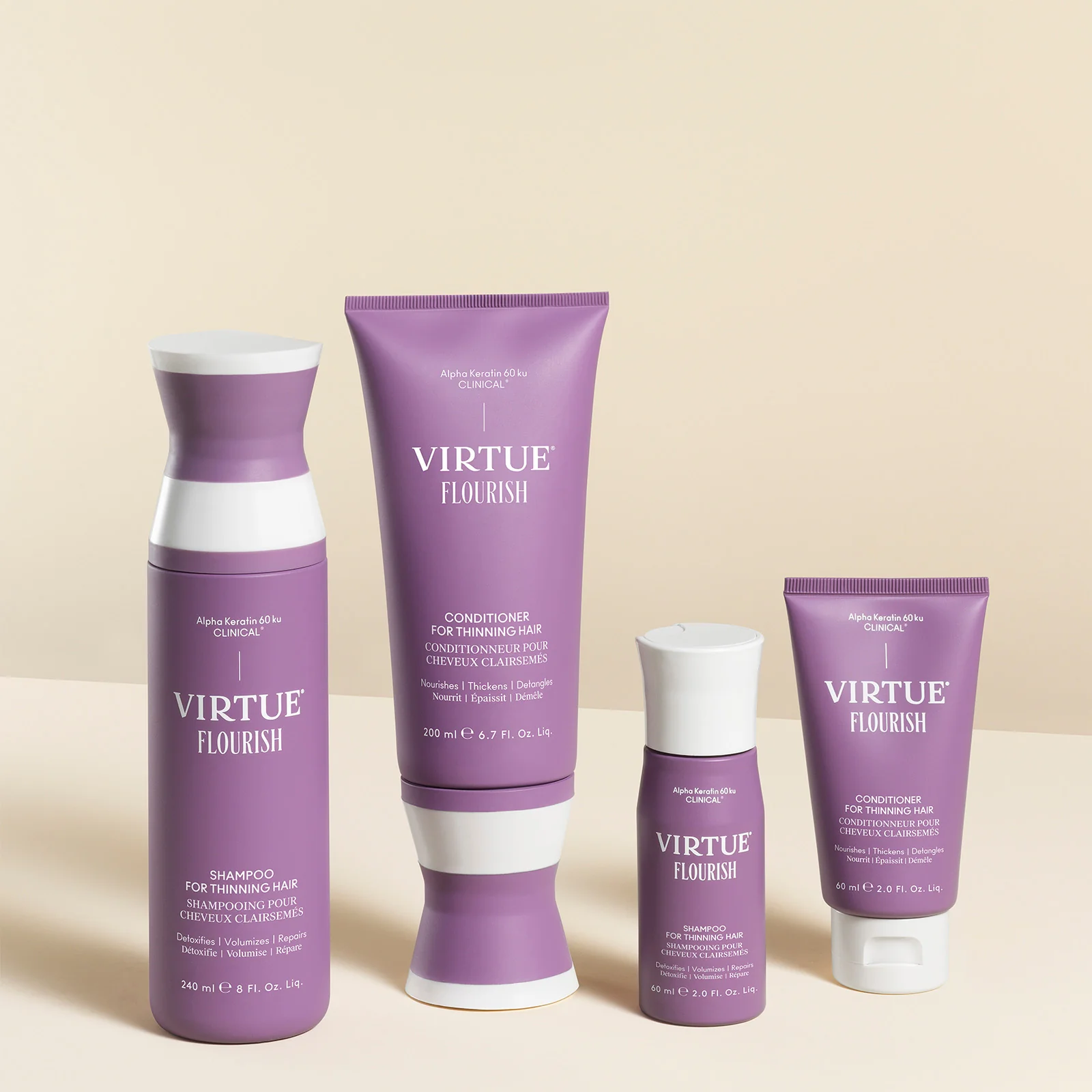 Virtue Flourish Shampoo for Thinning Hair 60ml - Image 3