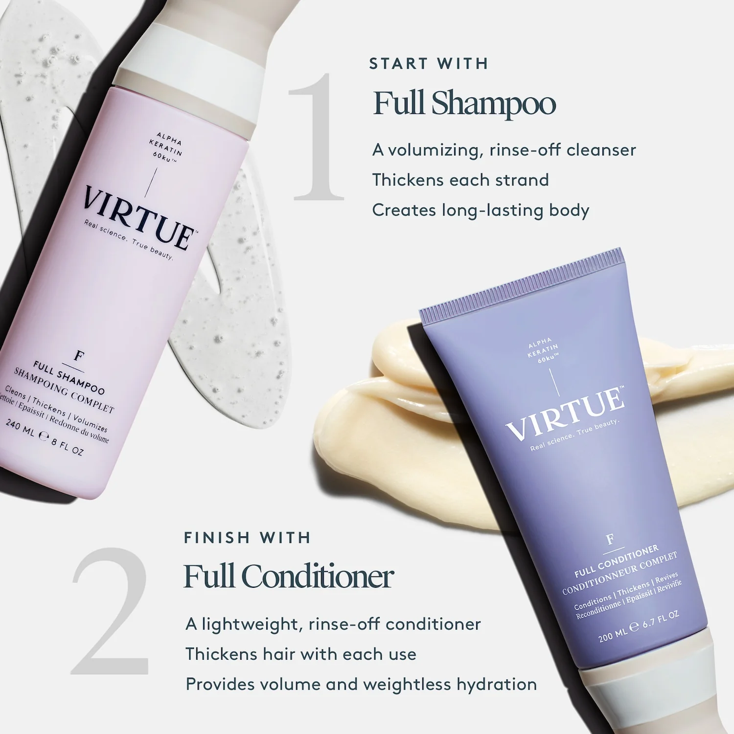 Virtue Full Shampoo 240ml - Image 7