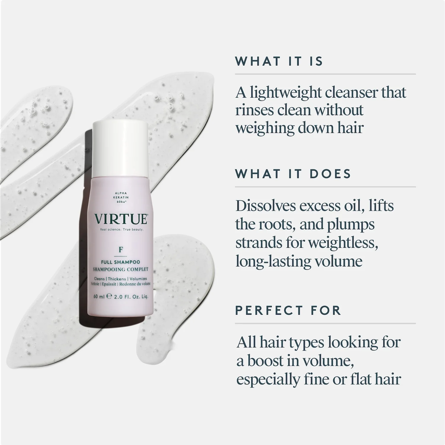 Virtue Full Shampoo 60ml - Image 11