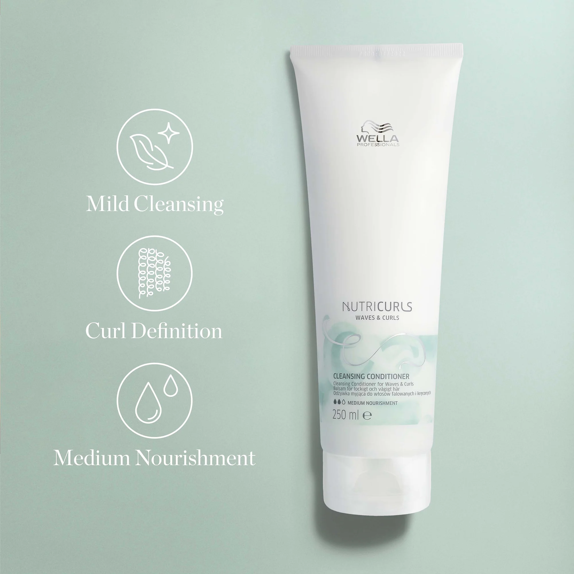 Wella Professionals Care Nutricurls Cleansing Conditioner for Waves and Curls 200ml - Image 3