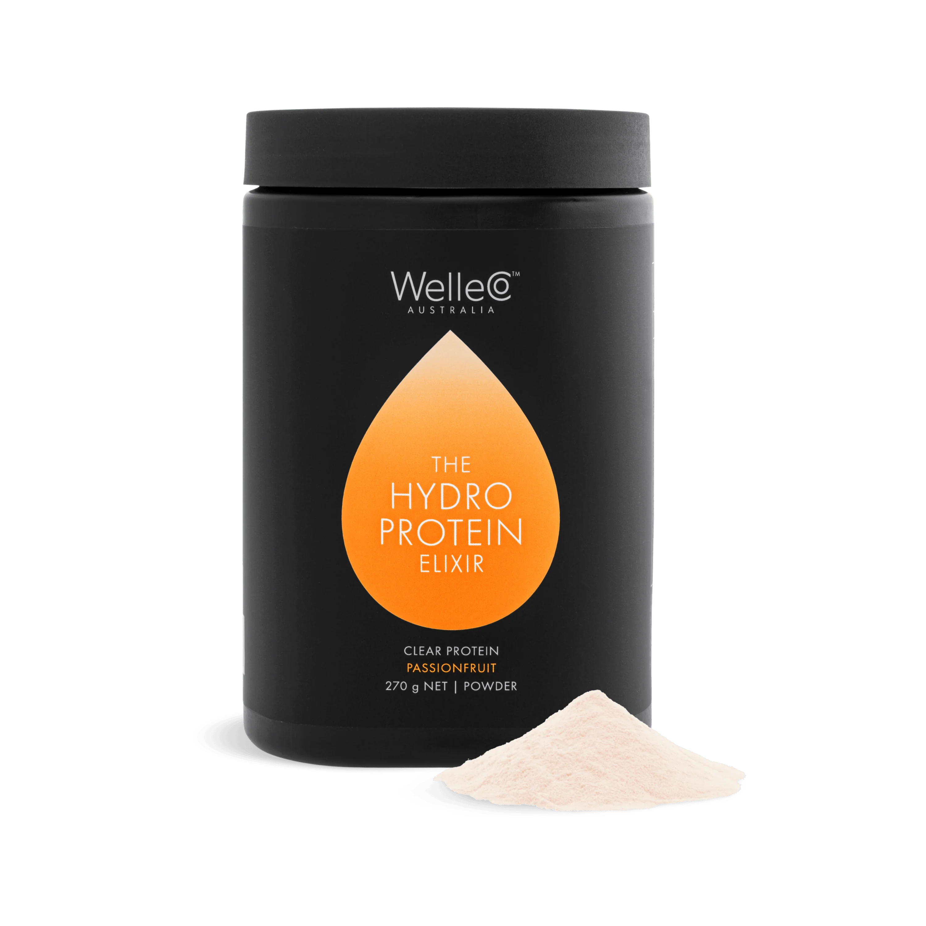 WelleCo The HydroProtein Elixir - Passionfruit 270g
